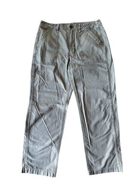 Madewell Cotton Casual Pants Khaki Green Size 31 Utility